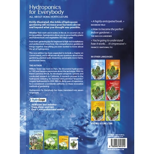 Hydroponics for Everybody bog om hydroponisk dyrkning bagside